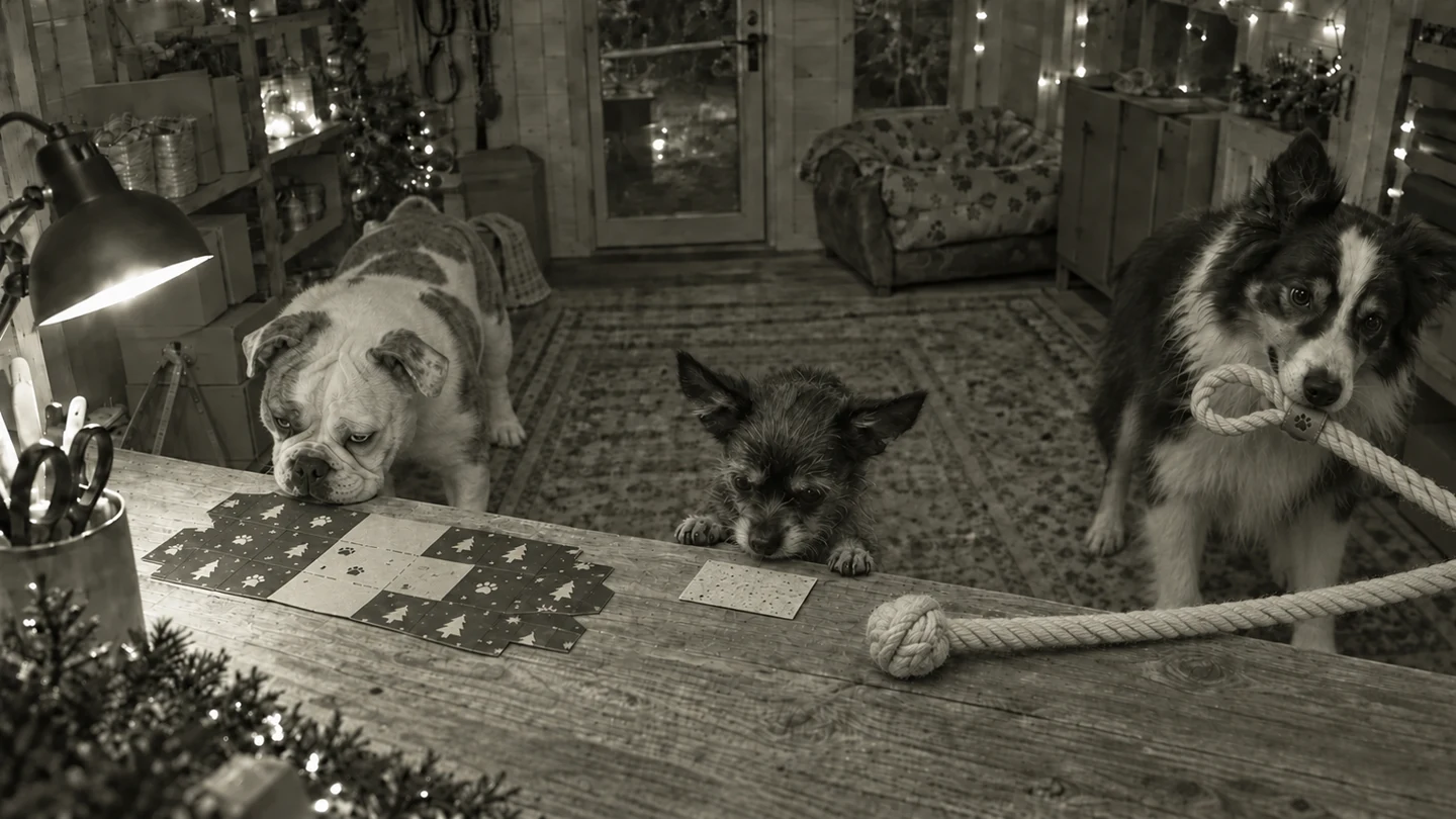 Grotto night shift: Rosie inspects the scored shell, Finkle sniffs the plantable insert and Jack checks a finished hemp toy